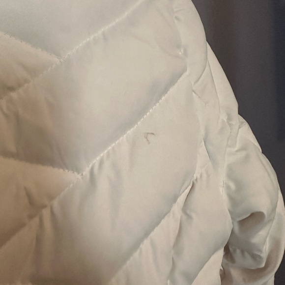 Ellen Tracy White Puffer Jacket Hip Length XS - Picture 6 of 7